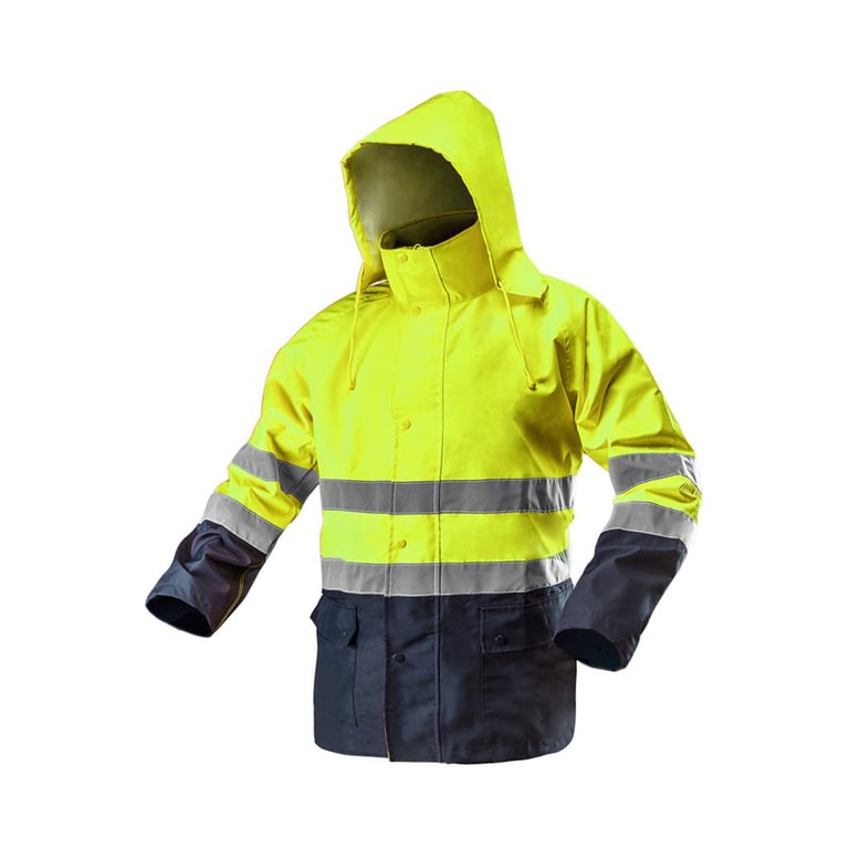 Куртка робоча Neo Tools підвищеної видимості, Oxford 300 D, жовта, р. ML (81-720-M) - фото 1