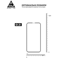 Скло захисне Armorstandart Pro 3D Apple iPhone 13 mini Black (ARM60250) - фото 2