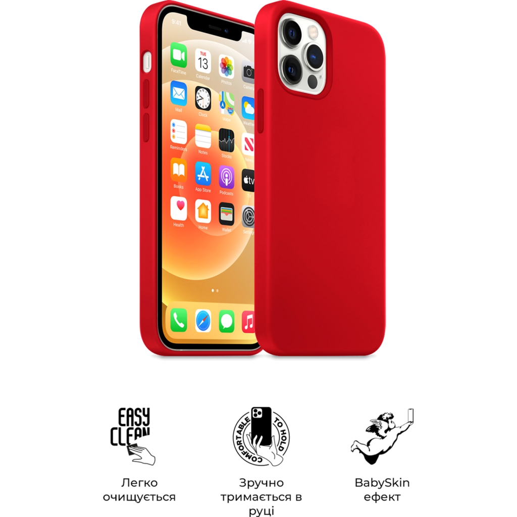Чохол до мобільного телефона Armorstandart ICON2 Case Apple iPhone 12/12 Pro Red (ARM60585) - фото 3 Чохол до мобільного телефона Armorstandart ICON2 Case Apple iPhone 12/12 Pro Red (ARM60585) - фото 3