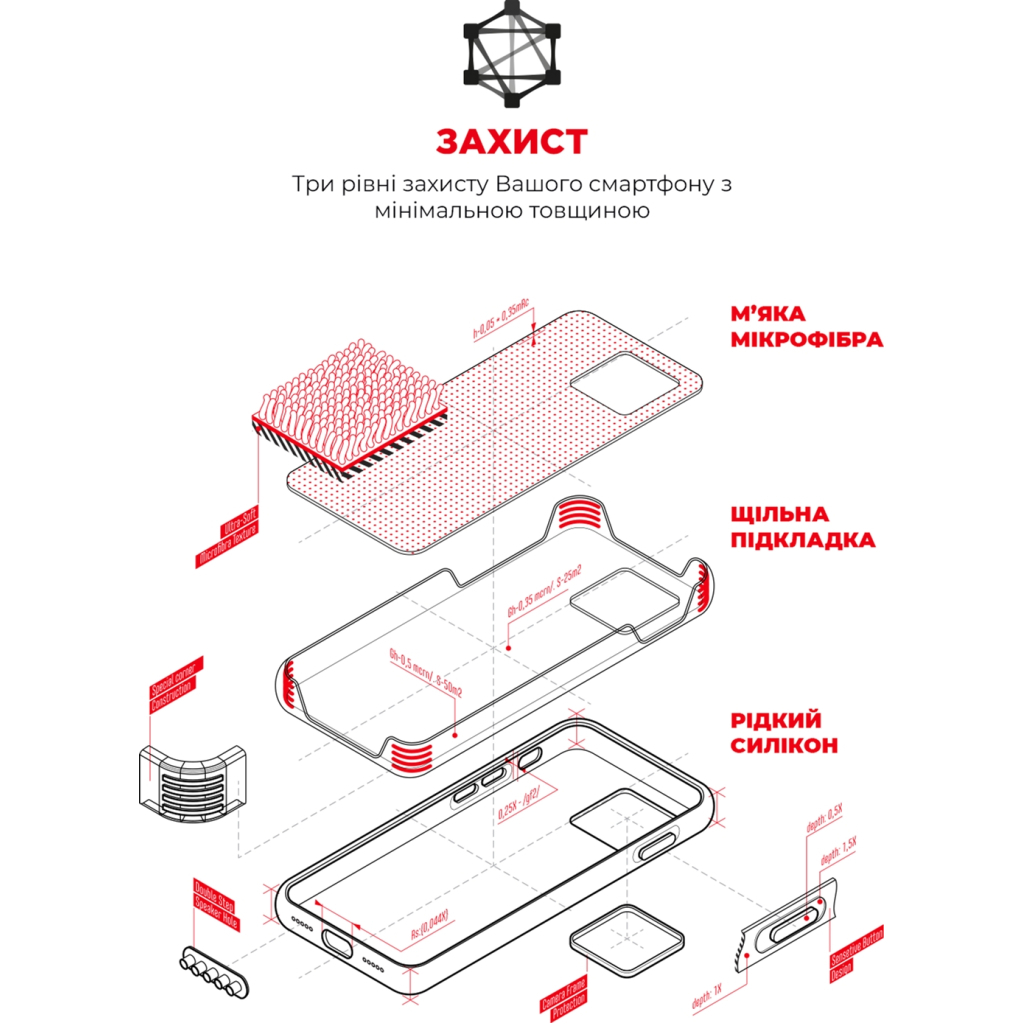 Чохол до мобільного телефона Armorstandart ICON2 Case Apple iPhone 12/12 Pro Red (ARM60585) - фото 6 Чохол до мобільного телефона Armorstandart ICON2 Case Apple iPhone 12/12 Pro Red (ARM60585) - фото 6