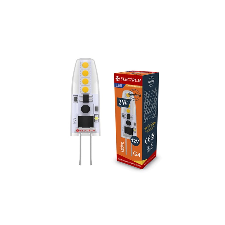 Лампочка Electrum 2W Si LC- 6 G4 3000K (A-LC-0907) - фото 1