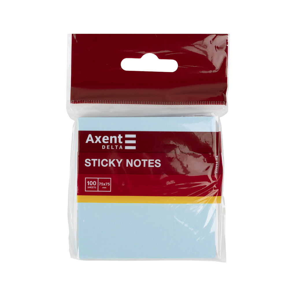 Папір для нотаток Axent 75x75мм, 100 аркушів синій (D3314-04) - фото 2 Папір для нотаток Axent 75x75мм, 100 аркушів синій (D3314-04) - фото 2