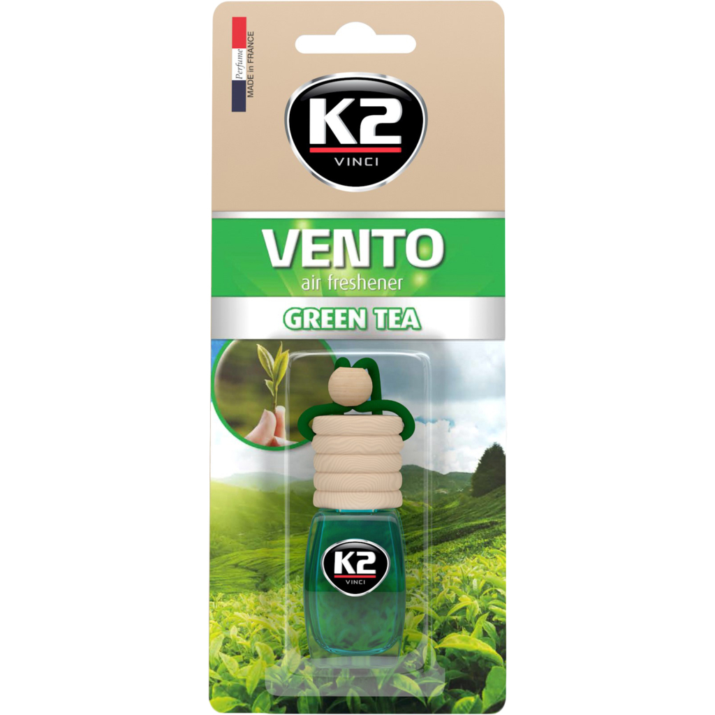 Ароматизатор для автомобіля K2 VINCI VENTO GREEN TEA 8ML (V452) - фото 1 Ароматизатор для автомобіля K2 VINCI VENTO GREEN TEA 8ML (V452) - фото 1