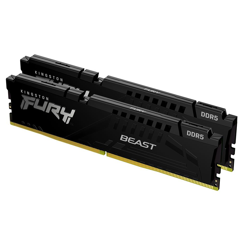 Модуль пам%27яті для комп%27ютера DDR5 32GB (2x16GB) 5600 MHz Beast AM5 Black Kingston Fury (ex.HyperX) (KF556C36BBEK2-32)