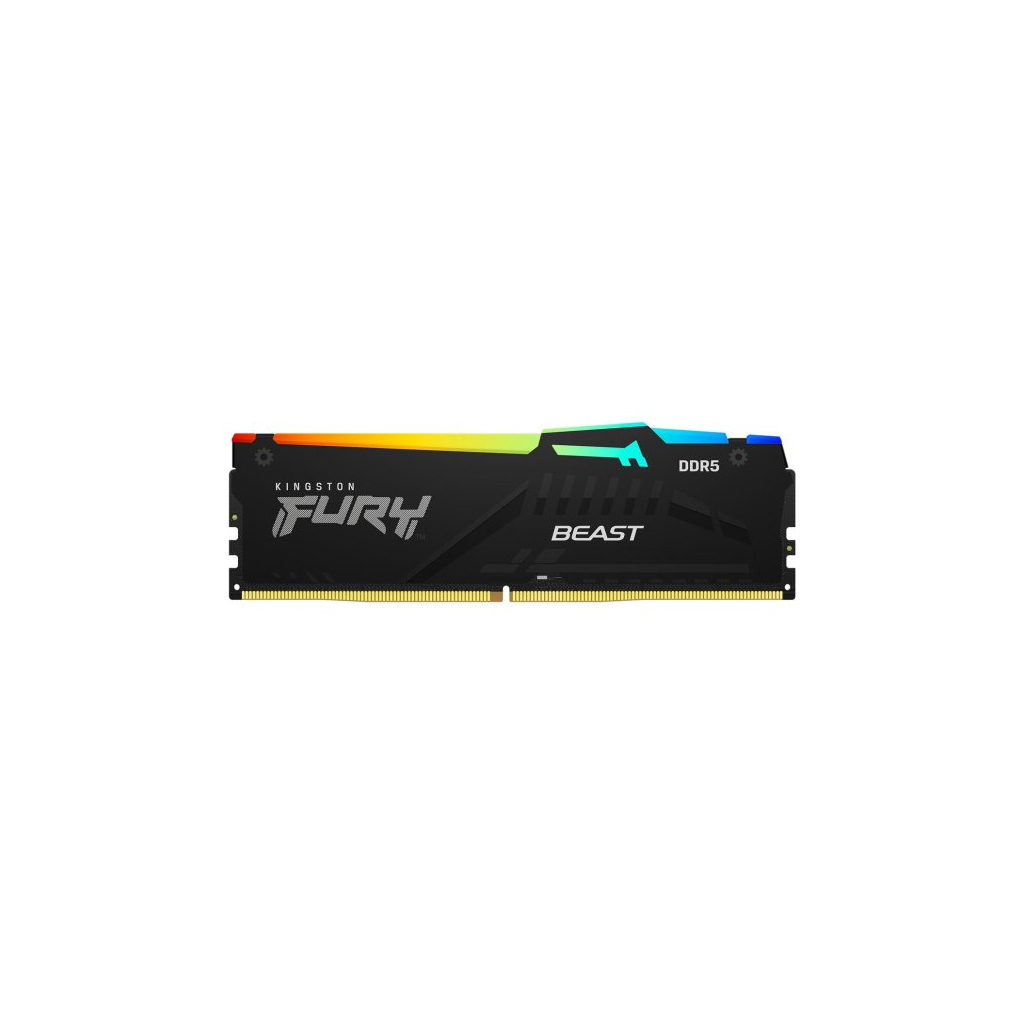 Модуль пам%27яті для комп%27ютера DDR5 16GB 5600 MHz Beast RGB AM5 Black Kingston Fury (ex.HyperX) (KF556C36BBEA-16)