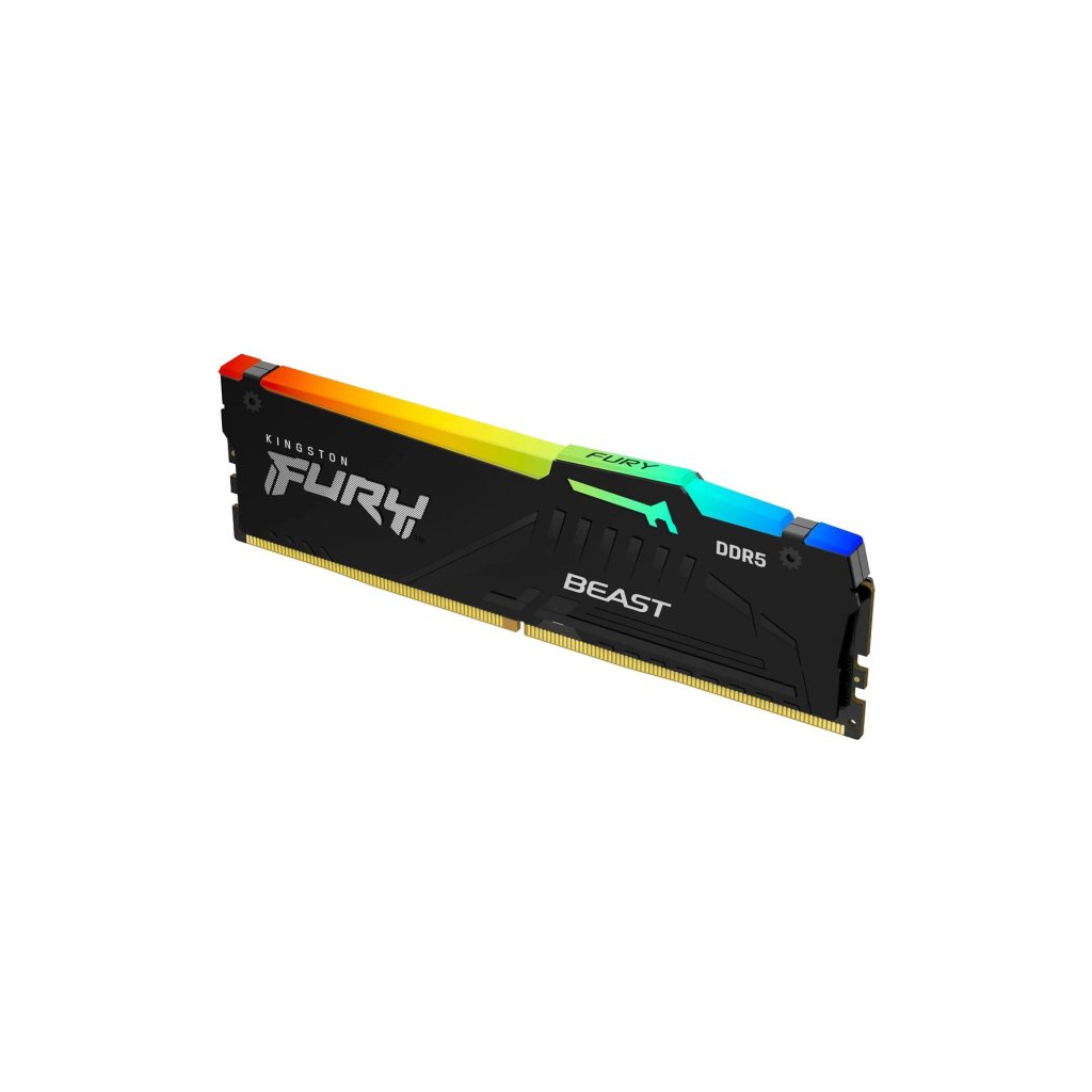 Модуль пам'яті для комп'ютера DDR5 16GB 5600 MHz Beast RGB AM5 Black Kingston Fury (ex.HyperX) (KF556C36BBEA-16) - фото 2 Модуль пам'яті для комп'ютера DDR5 16GB 5600 MHz Beast RGB AM5 Black Kingston Fury (ex.HyperX) (KF556C36BBEA-16) - фото 2