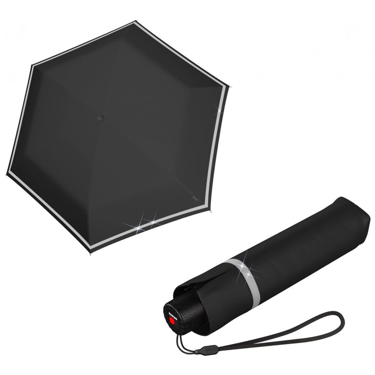 Парасоля Knirps Rookie Manual Black Reflective (Kn95 6050 1000) - фото 1