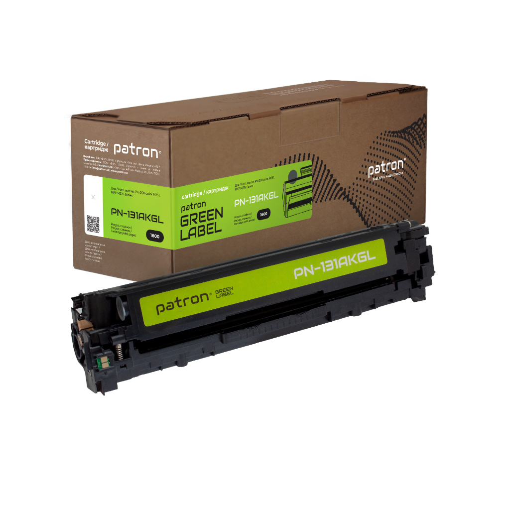 Картридж Patron HP 131A (CF210A) Green Label, black (PN-131AKGL) - фото 1