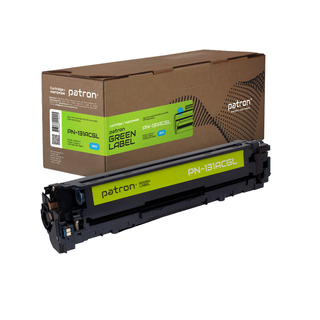 Картридж Patron HP 131A (CF211A) Green Label, cyan (PN-131ACGL) - фото 1