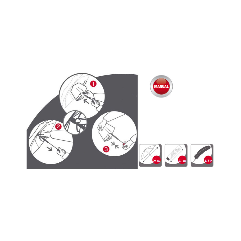 Парасоля Knirps US.050 Aqua (Kn95 0050 1401) - фото 6 Парасоля Knirps US.050 Aqua (Kn95 0050 1401) - фото 6