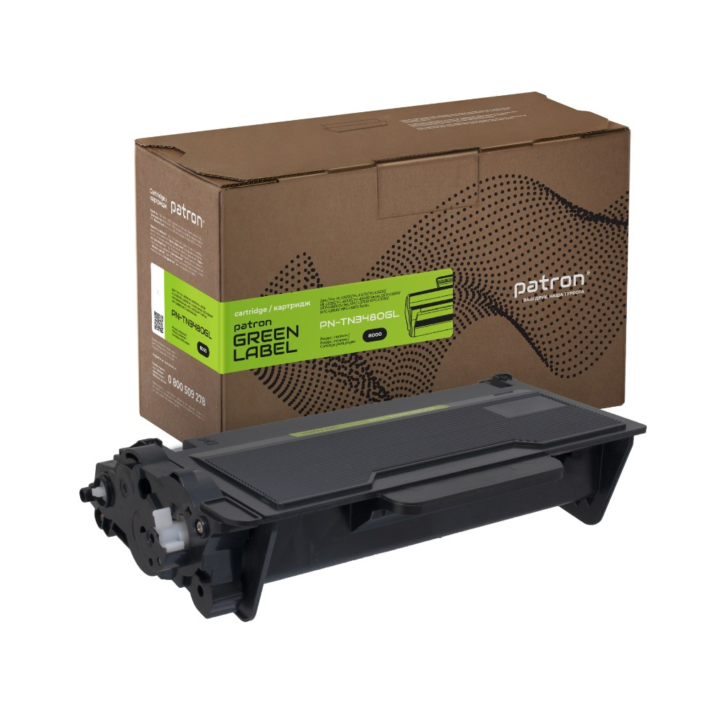 Тонер-картридж Patron Brother TN-3480 Green Label (PN-TN3480GL) - фото 1