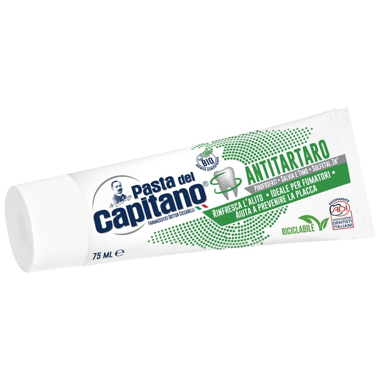 Зубна паста Pasta del Capitano Antitartaro Проти зубного каменю 75 мл (8002140039119) - фото 1