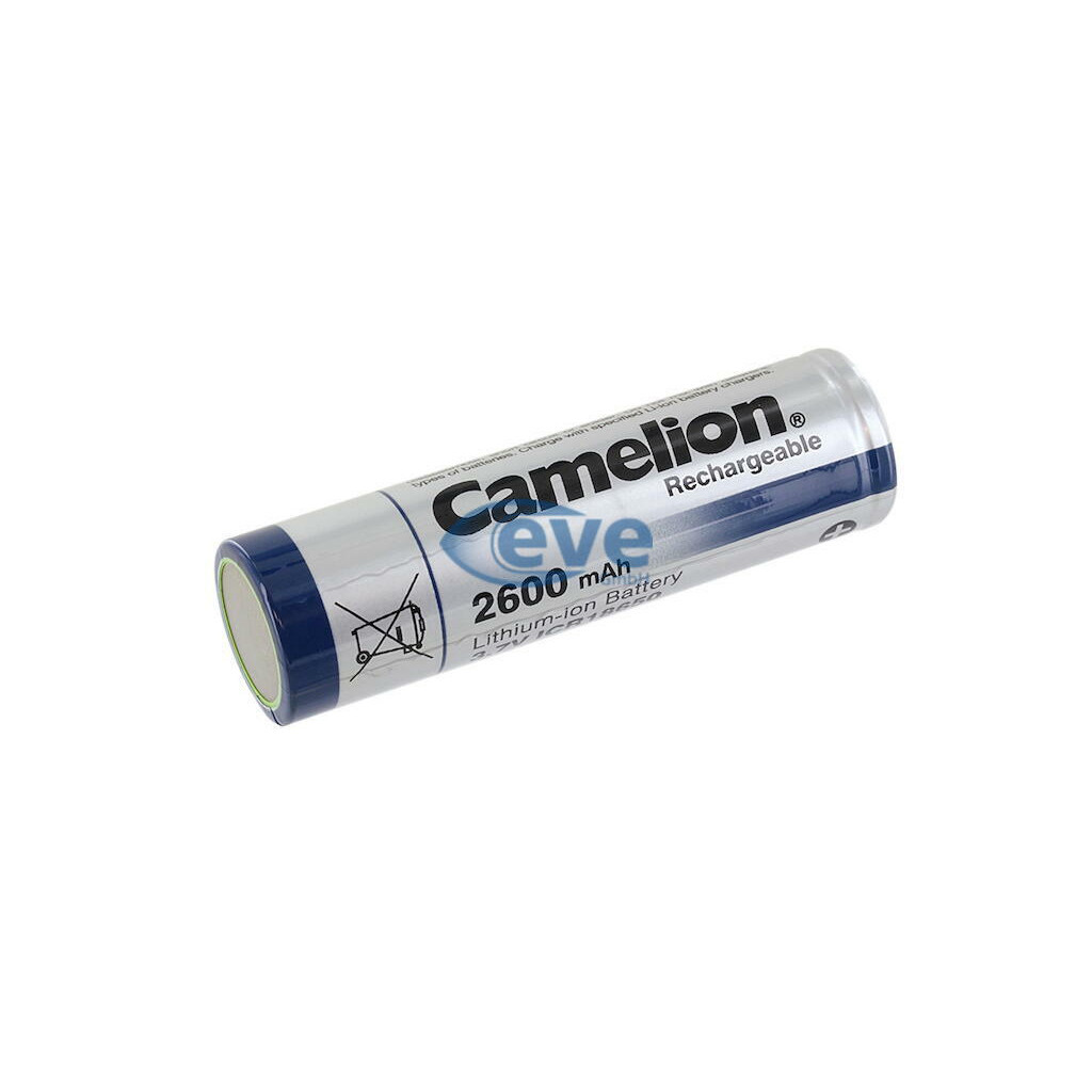 Акумулятор 18650 Li-Ion ICR18650 FlatTop Bulk, 2600mAh, 3.7V Camelion (ICR18650F-26) - фото 1