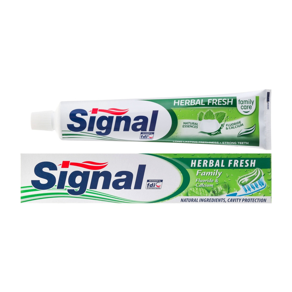 Зубна паста Signal Herbal Fresh 75 мл (5900300056002) - фото 1 Зубна паста Signal Herbal Fresh 75 мл (5900300056002) - фото 1