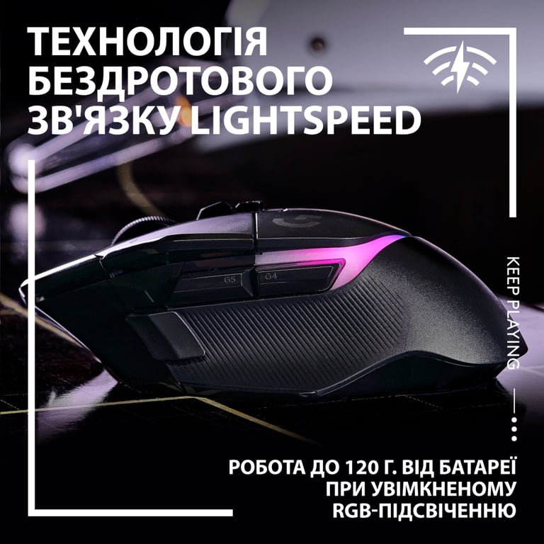 Мишка Logitech G502 X Plus Wireless Black (910-006162) - фото 3