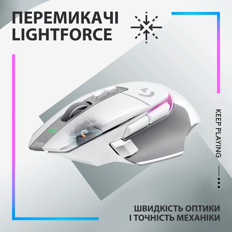 Мишка Logitech G502 X Plus Wireless White (910-006171) - фото 2