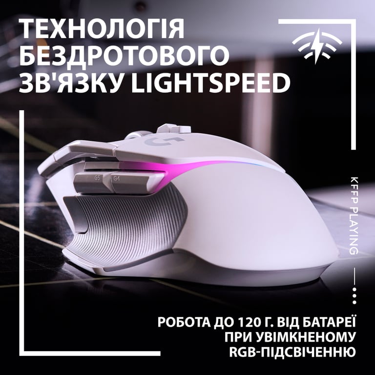 Мишка Logitech G502 X Plus Wireless White (910-006171) - фото 3