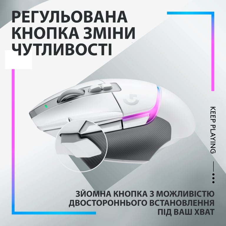 Мишка Logitech G502 X Plus Wireless White (910-006171) - фото 6
