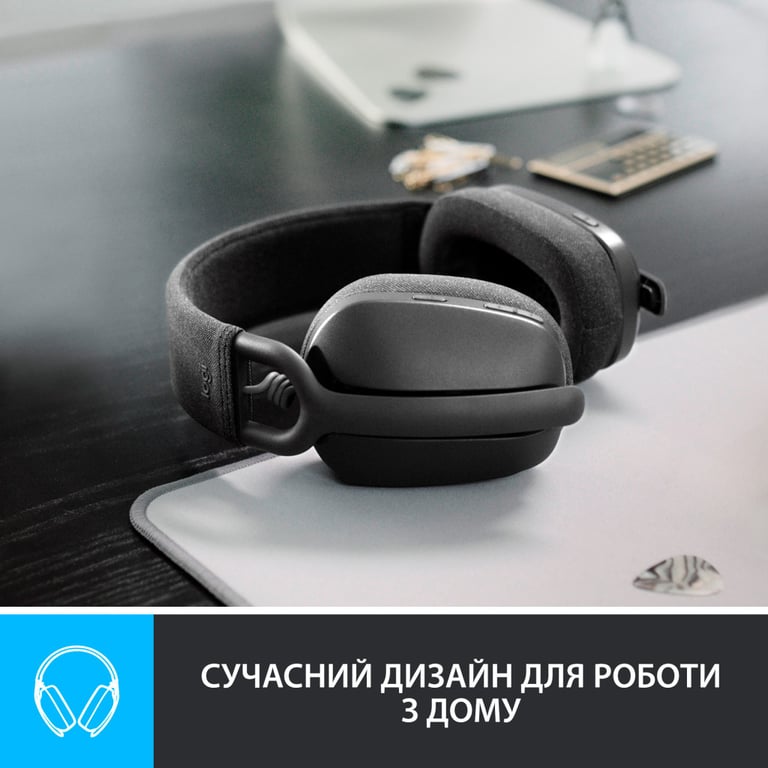 Навушники Logitech Zone Vibe 100 Wireless Graphite (981-001213) - фото 2