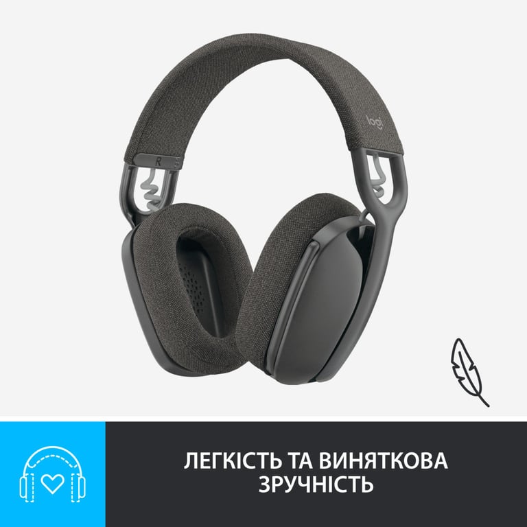 Навушники Logitech Zone Vibe 100 Wireless Graphite (981-001213) - фото 7