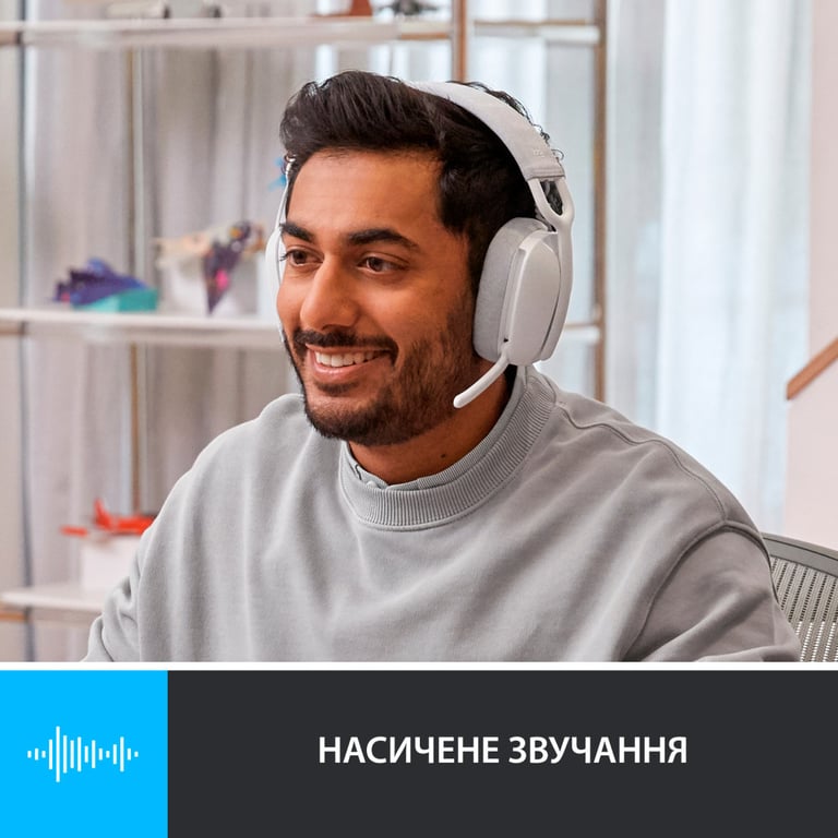 Навушники Logitech Zone Vibe 100 Wireless Off-White (981-001219) - фото 4