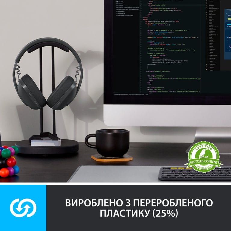 Навушники Logitech Zone Vibe 100 Wireless Off-White (981-001219) - фото 9