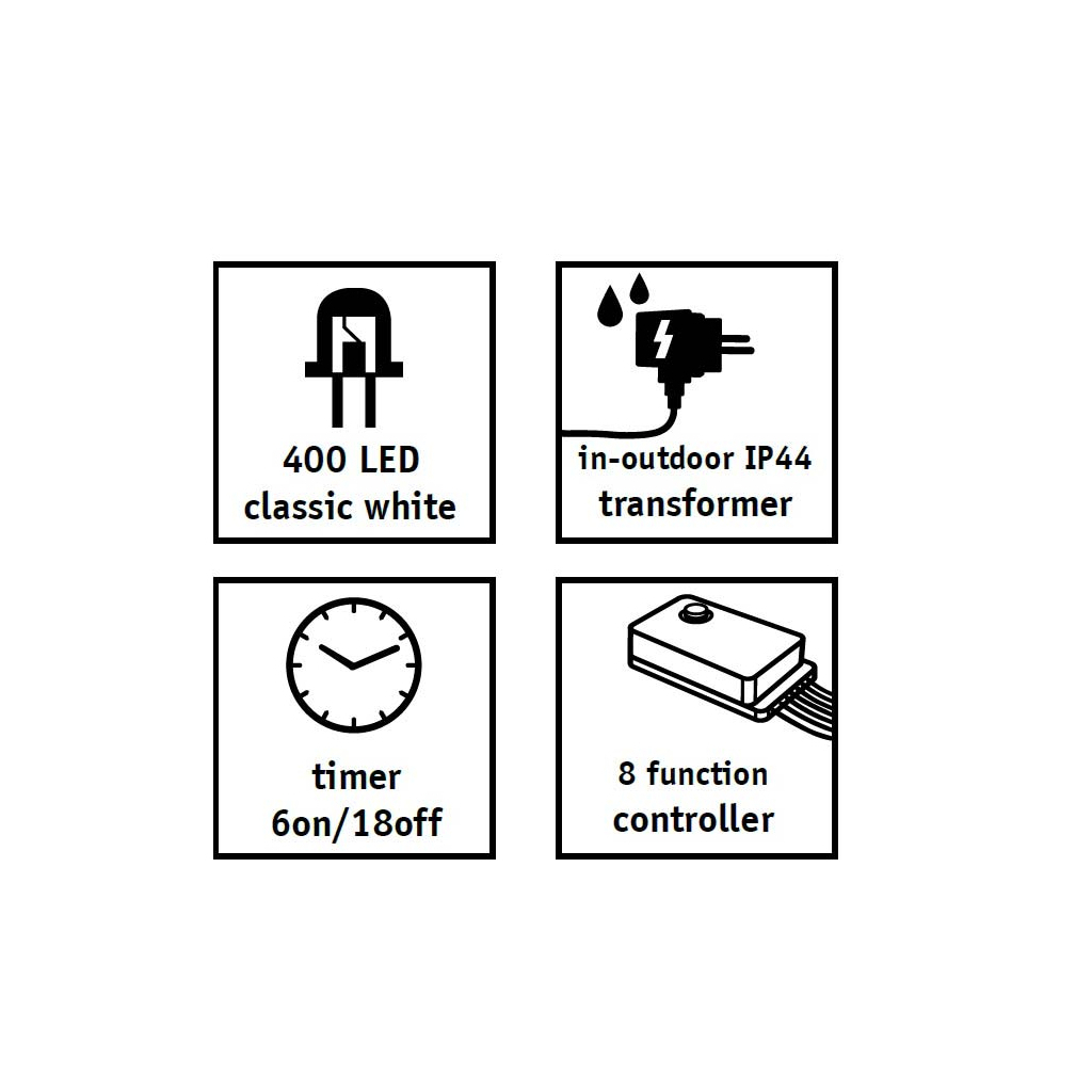 Гірлянда Luca Lighting кластер срібна струна, 15 м, теплий білий (8718861852677) - фото 4 Гірлянда Luca Lighting кластер срібна струна, 15 м, теплий білий (8718861852677) - фото 4