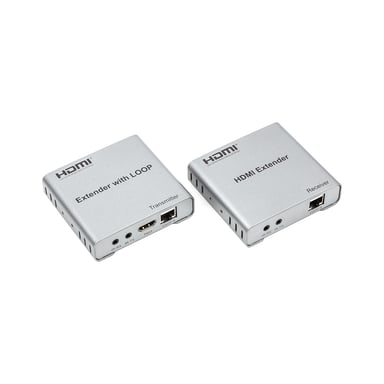Адаптер HDMI 4K/30hz, up to 100m via CAT5E/6, loop-out (HDES12-LOOP) PowerPlant (CA912964) - фото 1