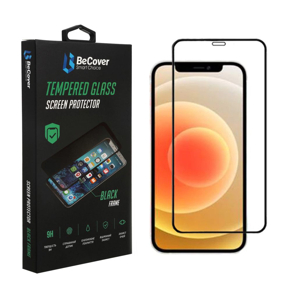Скло захисне BeCover Apple iPhone 14 Black (707970) - фото 1
