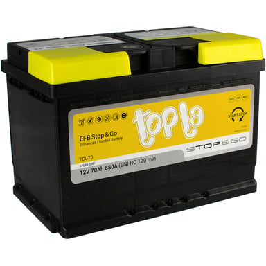 Акумулятор автомобільний Topla 70 Ah/12V EFB Euro (112 070) - фото 1