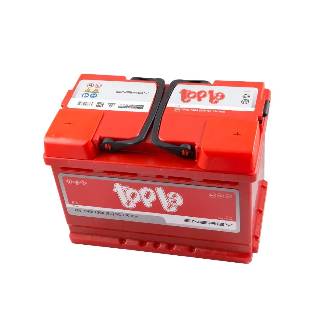 Акумулятор автомобільний Topla 75 Ah/12V Energy Euro 750A (108 075) - фото 3 Акумулятор автомобільний Topla 75 Ah/12V Energy Euro 750A (108 075) - фото 3
