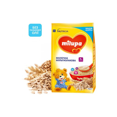 Дитяча каша Milupa Молочна Milupa Мультизлакова від 7 місяців 210 г (5900852047442) - фото 1