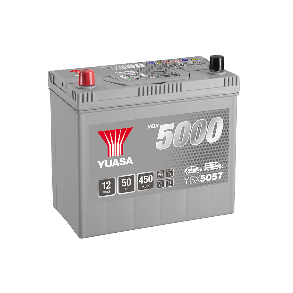 Акумулятор автомобільний Yuasa 12V 50Ah Silver High Performance Battery (YBX5057) Акумулятор автомобільний Yuasa 12V 50Ah Silver High Performance Battery (YBX5057)