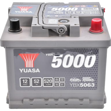 Акумулятор автомобільний Yuasa 12V 52Ah Silver High Performance Battery (YBX5063) - фото 1