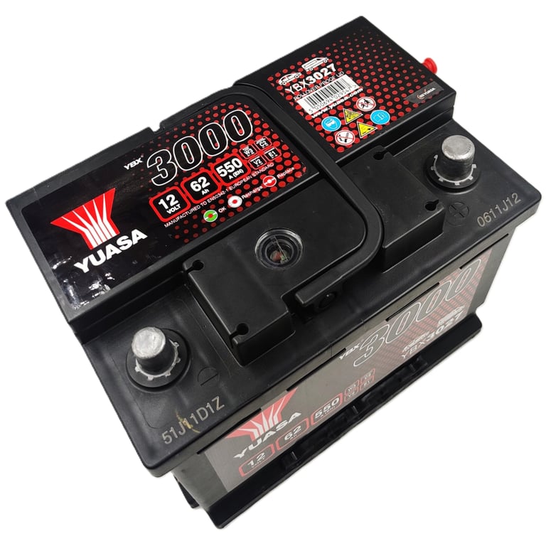 Акумулятор автомобільний Yuasa 12V 62Ah SMF Battery (YBX3027) - фото 4