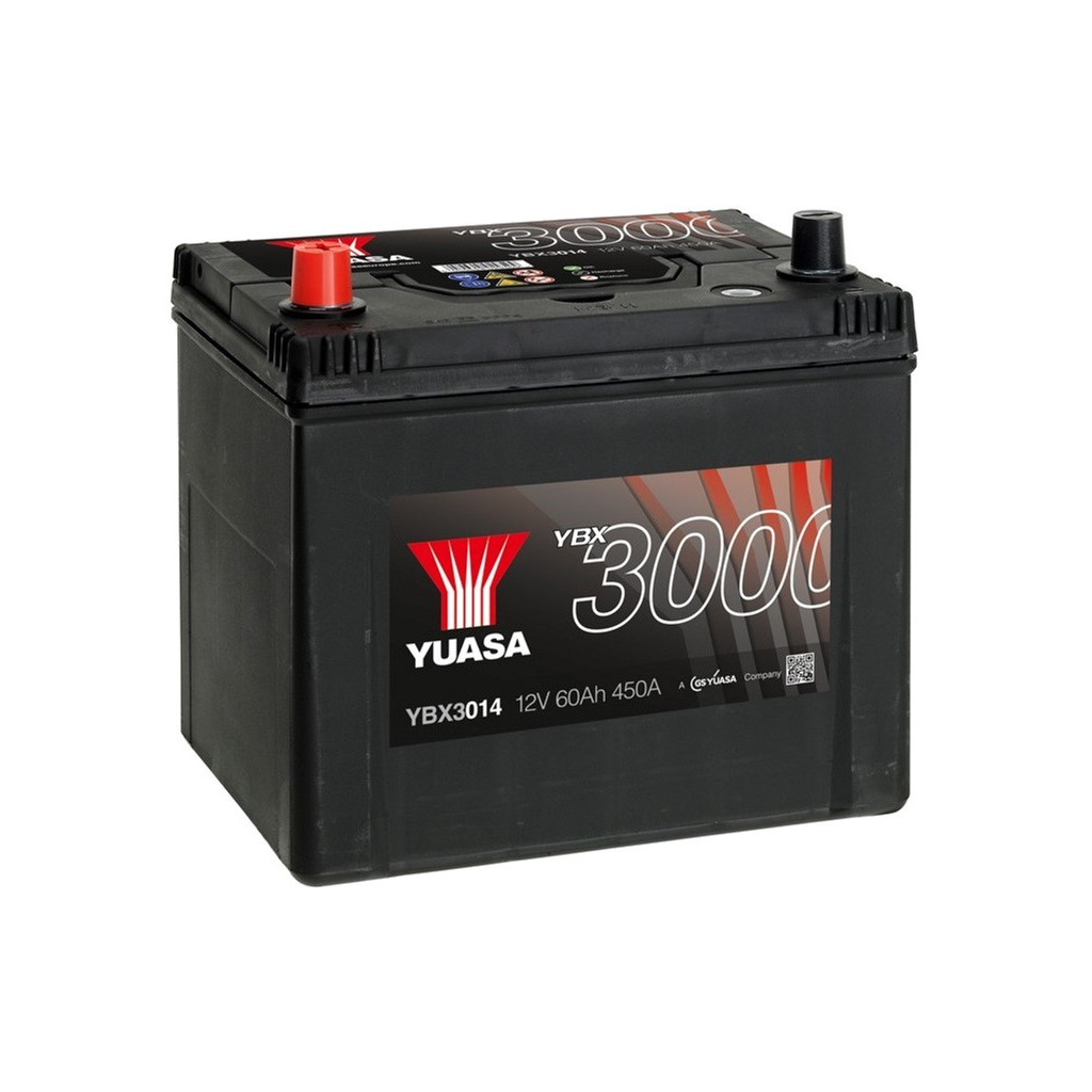 Акумулятор автомобільний Yuasa 12V 90Ah SMF Battery (YBX3017) - фото 1 Акумулятор автомобільний Yuasa 12V 90Ah SMF Battery (YBX3017) - фото 1