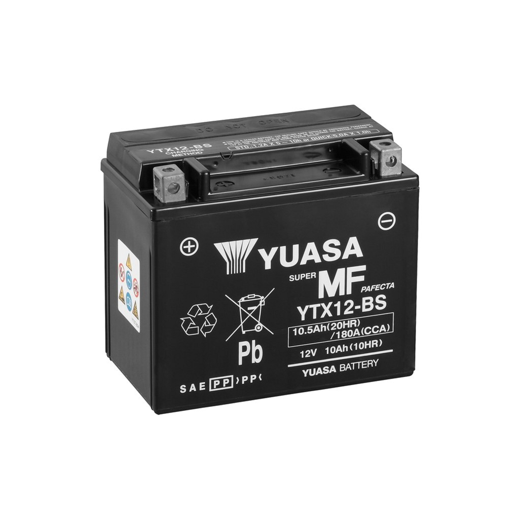 Акумулятор автомобільний Yuasa 12V 10,5Ah MF VRLA Battery (YTX12-BS) - фото 1 Акумулятор автомобільний Yuasa 12V 10,5Ah MF VRLA Battery (YTX12-BS) - фото 1