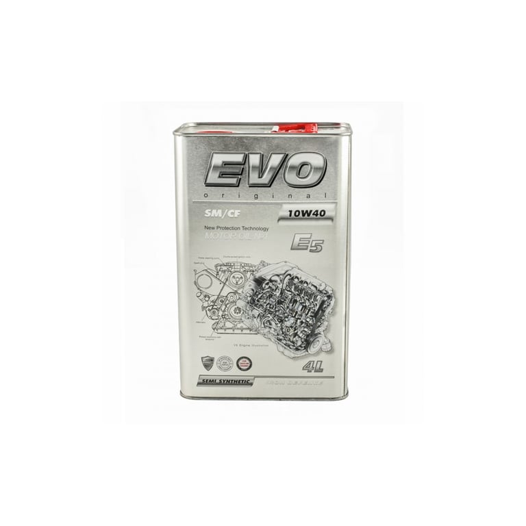 Моторна олива EVO E5 10W-40 SM/CF 4L (E5 4L 10W-40) - фото 2
