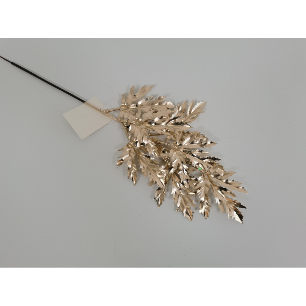 Декоративна гілка YES! Fun Дубовий лист 47см, золото (973901) - фото 1