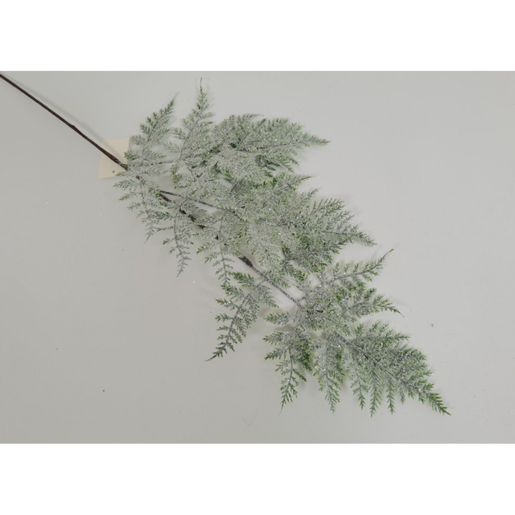 Декоративна гілка YES! Fun Туя 75 см, засніжена гліттером (973879) - фото 1