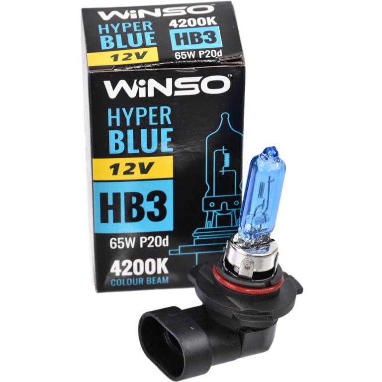 Автолампа WINSO HB3 HYPER BLUE 4200K 65W (712510) - фото 3