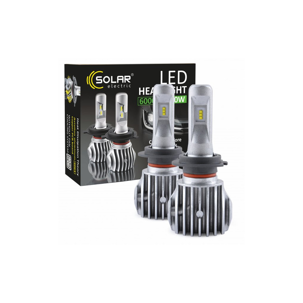 Автолампа SOLAR H7 CANBUS 12/24V 6500K 6000Lm 50W Cree Chip 1860 (8607) - фото 6 Автолампа SOLAR H7 CANBUS 12/24V 6500K 6000Lm 50W Cree Chip 1860 (8607) - фото 6