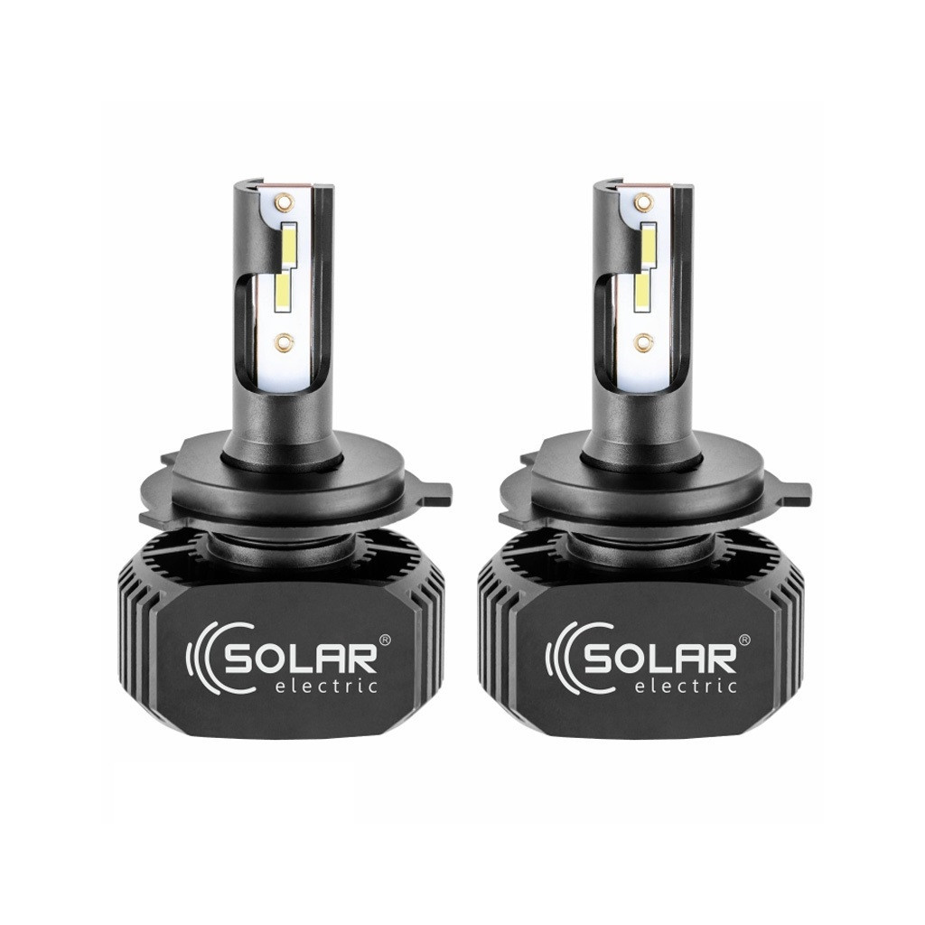 Автолампа SOLAR H4 LED 12/24V 40W 5000Lm 6000K, CSP1860 (8204) - фото 1