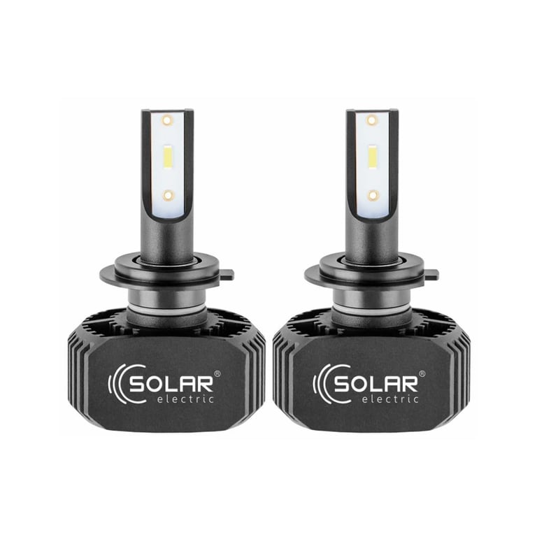 Автолампа SOLAR H7 LED 12/24V 40W 5000Lm 6000K, CSP1860 (8207) - фото 1