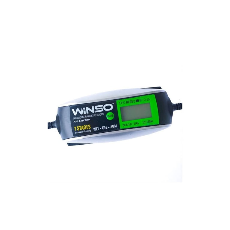 Зарядний пристрій для автомобільного акумулятора WINSO 139700 - фото 2