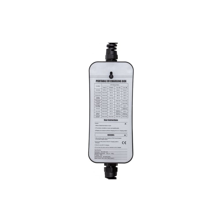 Зарядний пристрій для електромобіля HiSmart Type 2 - Schuko (220V), 16A, 3.6кВт, 1-фазное, 5м (EV200696) - фото 4