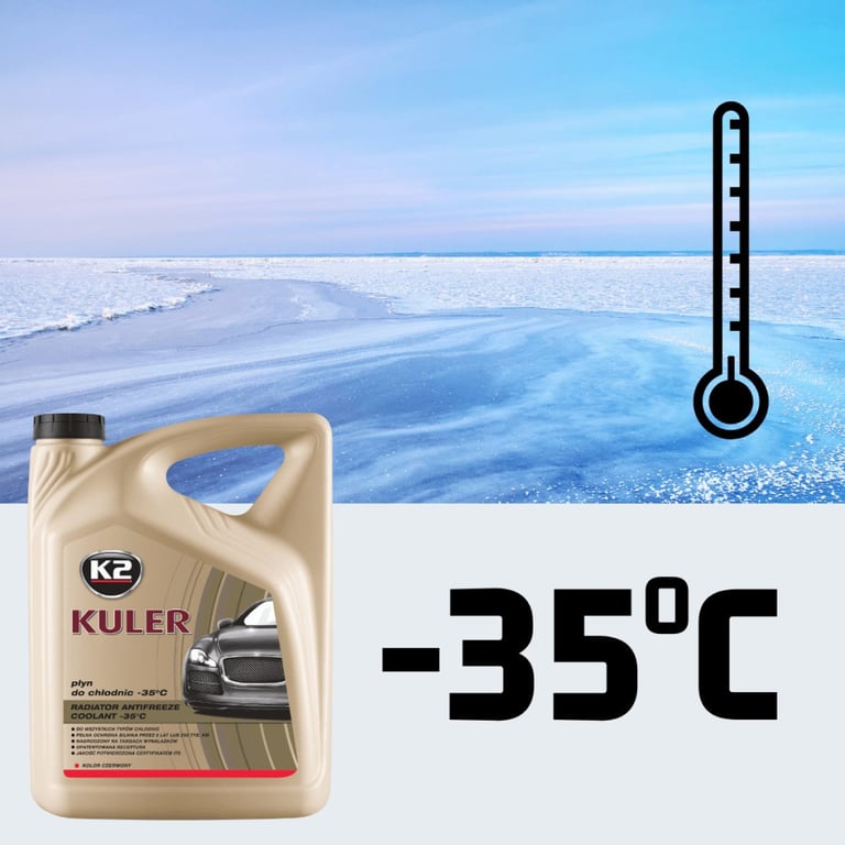 Антифриз K2 KULER -35C 1л RED (T201C) - фото 12