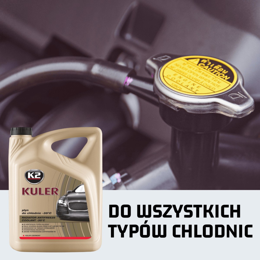 Антифриз K2 KULER -35C 1л RED (T201C) - фото 4 Антифриз K2 KULER -35C 1л RED (T201C) - фото 4