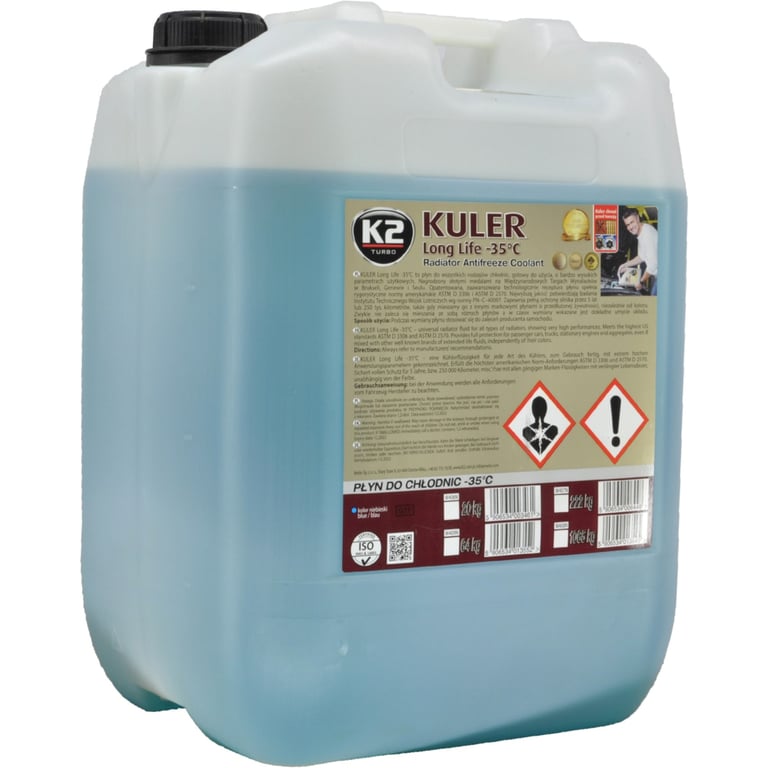 Антифриз K2 KULER -35C 20кг BLUE (W406N) - фото 2