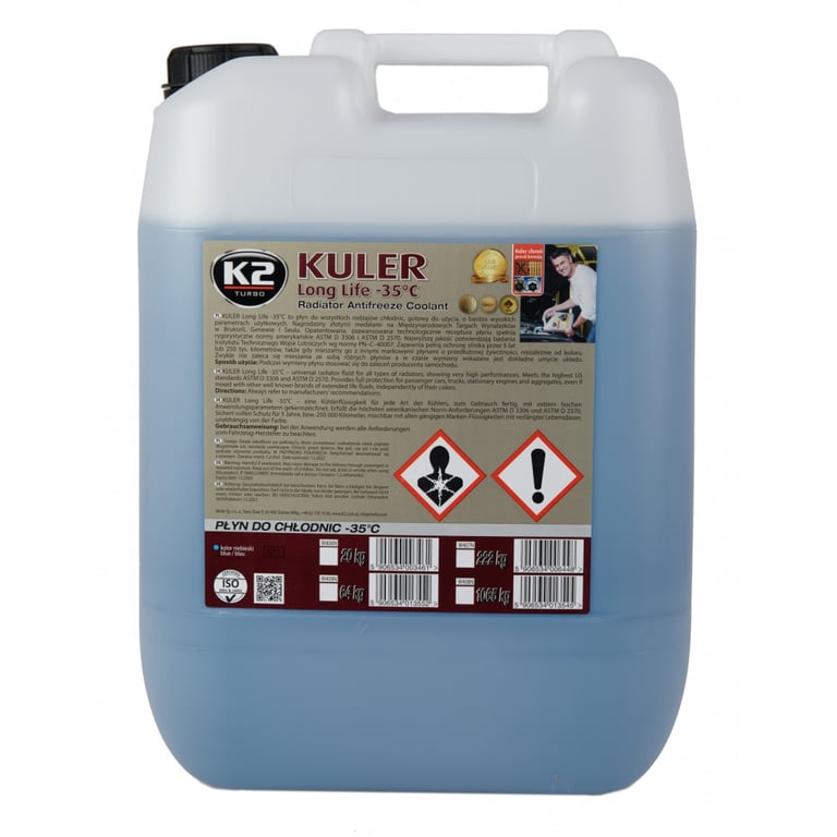 Антифриз K2 KULER -35C 20кг BLUE (W406N) - фото 3